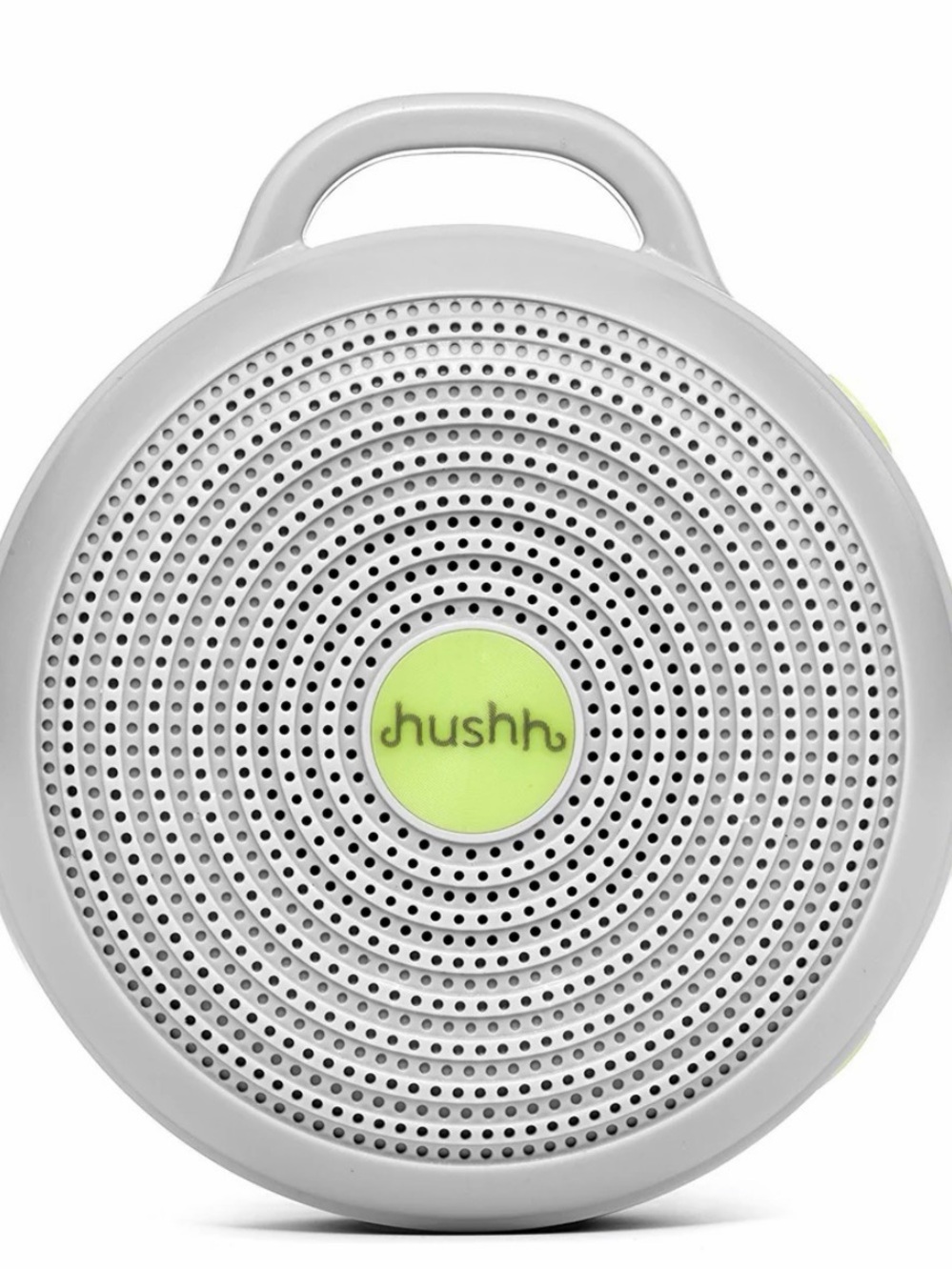 Hushh White and Lime Kids Portable Bluetooth Speaker with Carry Handle